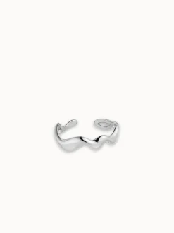 Abstrakt Wave Adjustable Ring