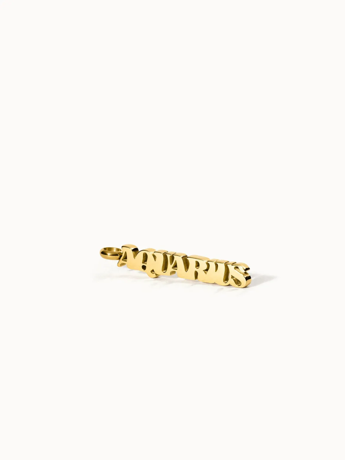 Aquarius Letter Charm
