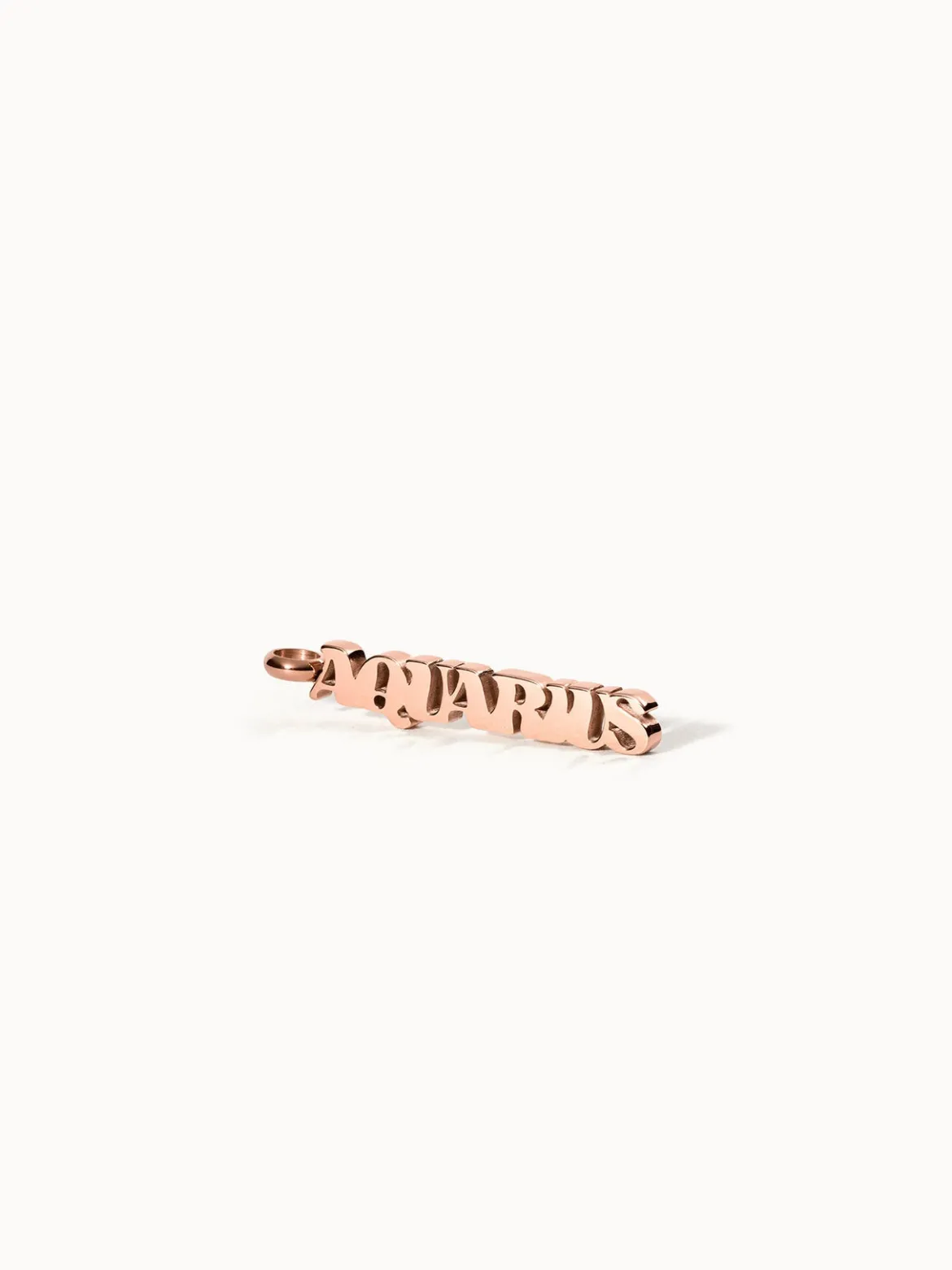 Aquarius Letter Charm