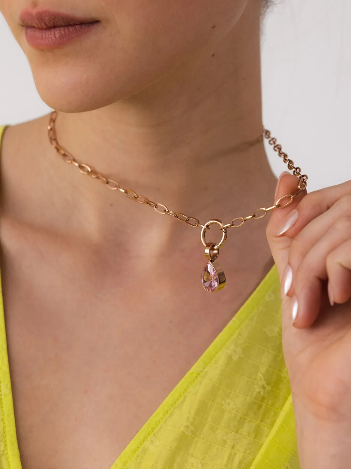Blush Drop Charm