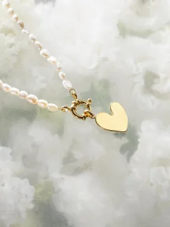 Charm Kette mit Perlen
