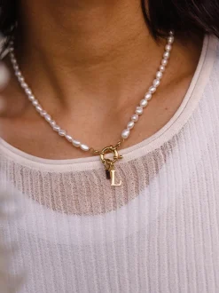 Charm Kette mit Perlen