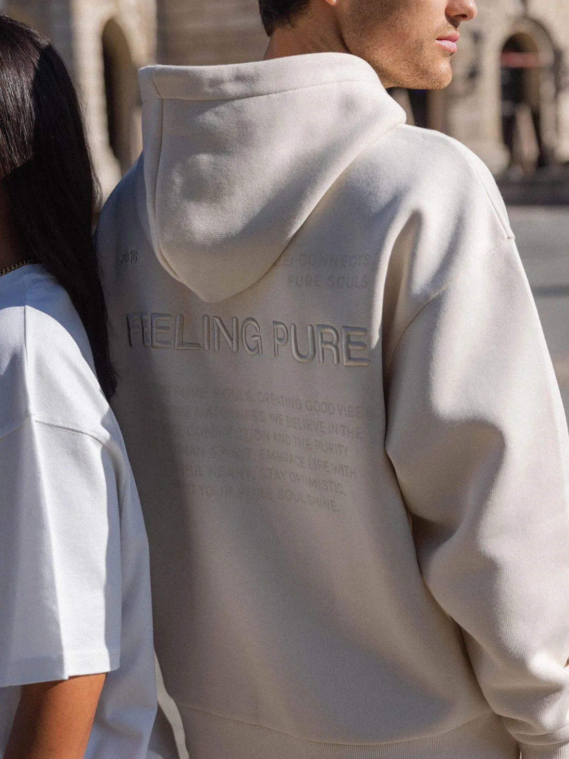 Feeling Pure Hoodie Beige