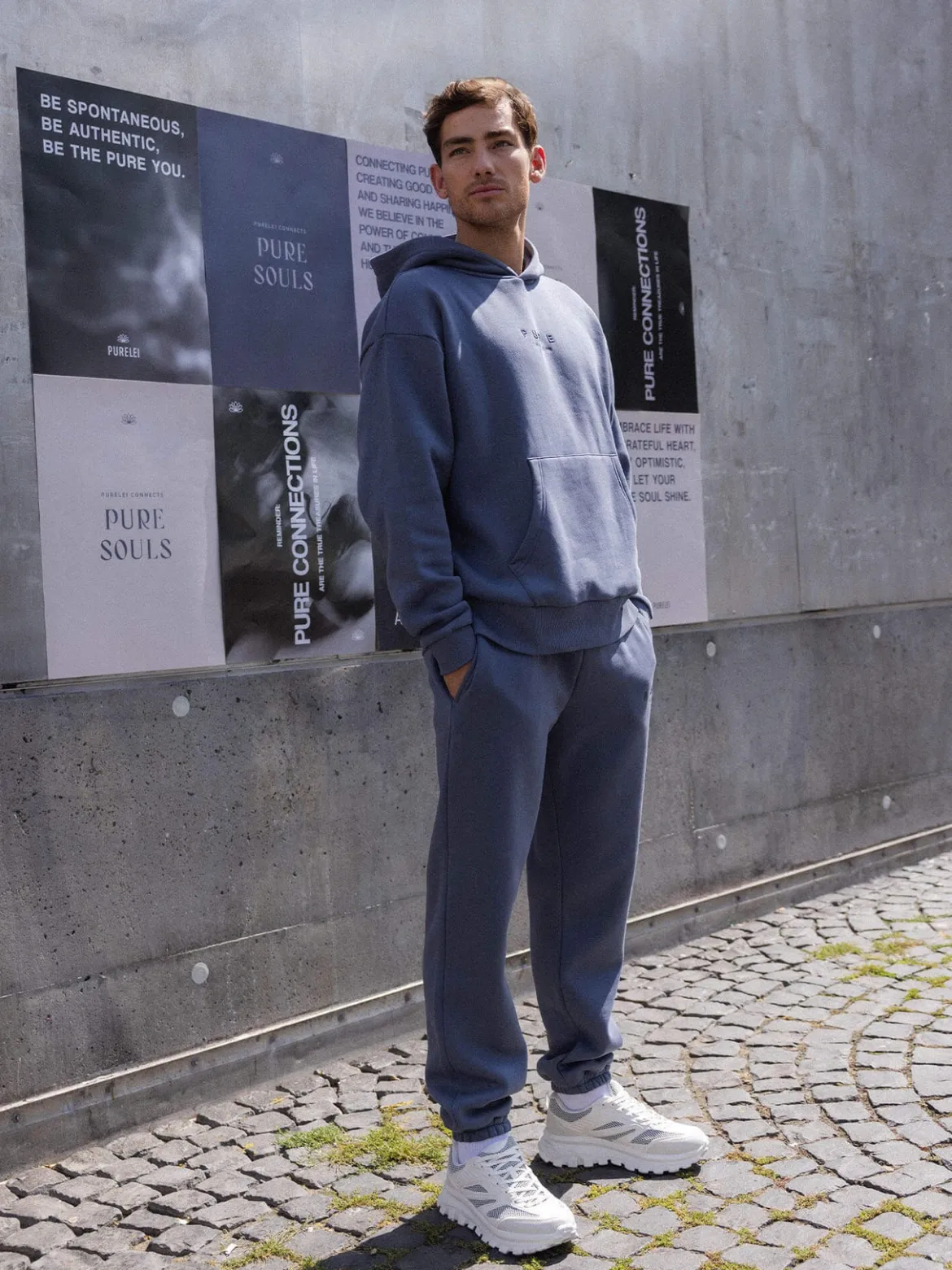Feeling Pure Sweatpants Dark Blue