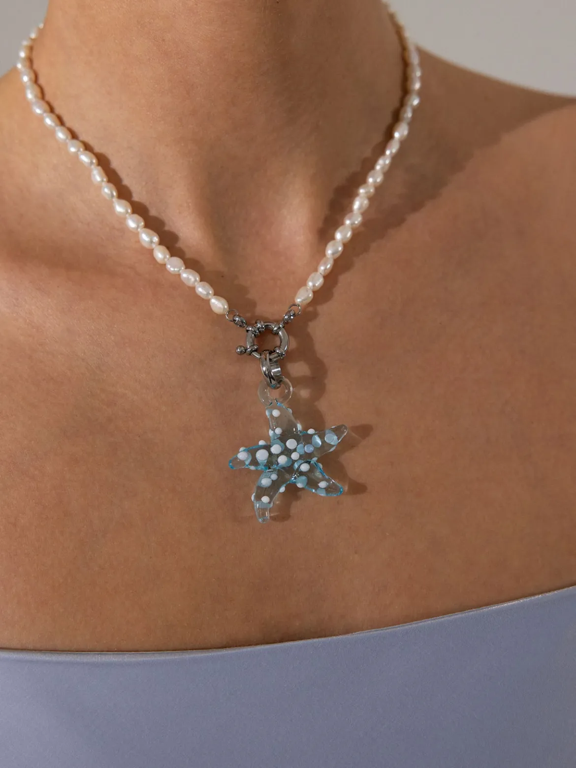 Glass Starfish Charm