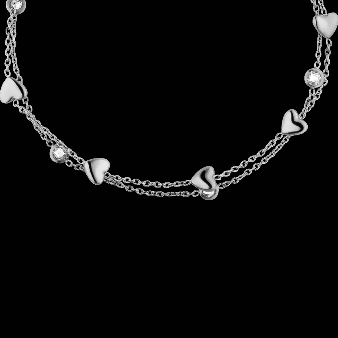Glitter Heart Armband