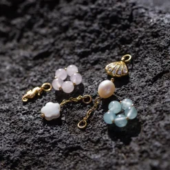 Glitter Shell Charm