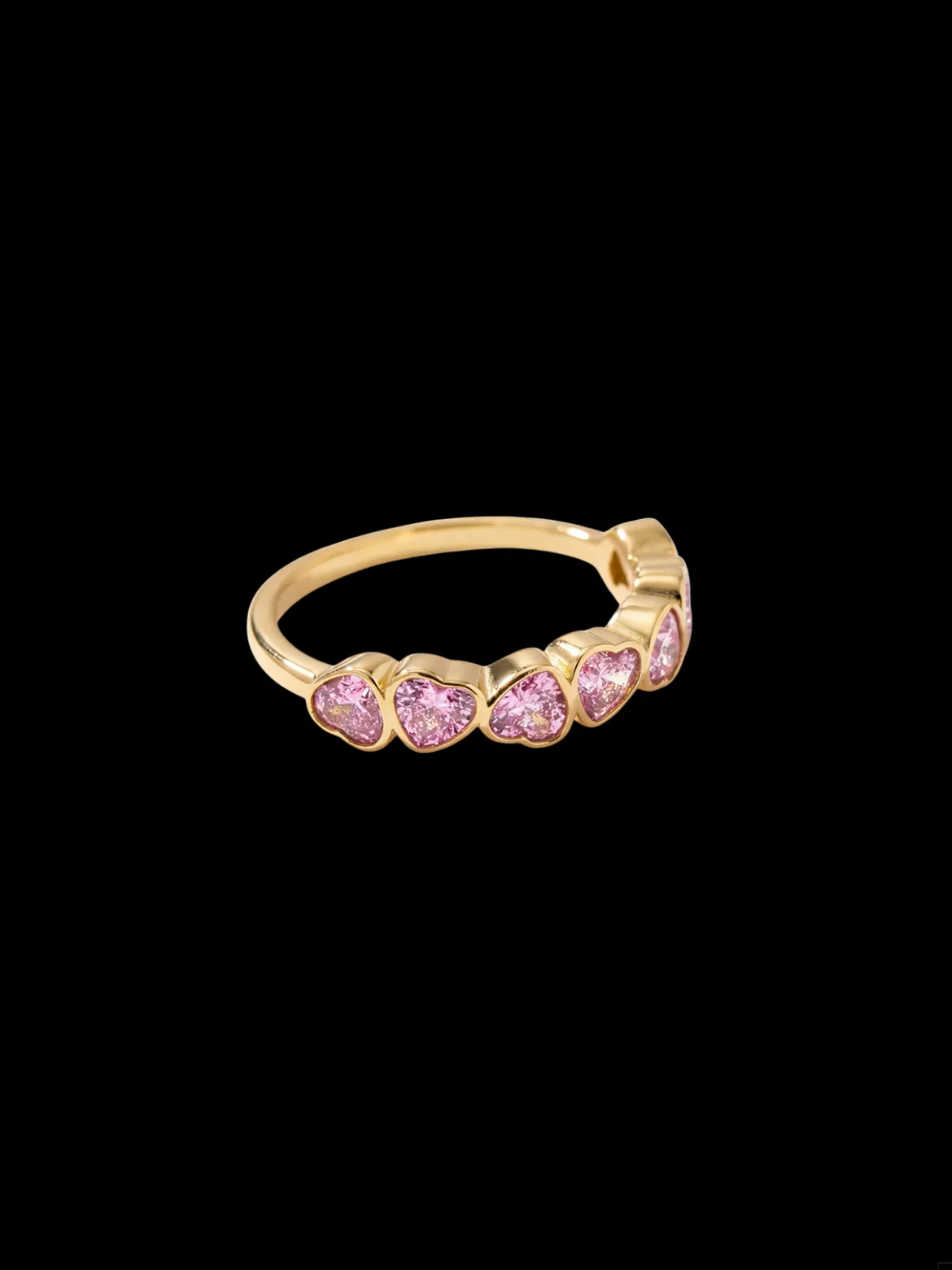Hearts Of Love Pink Ring