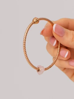 LEI Rosequarz Heart Charm