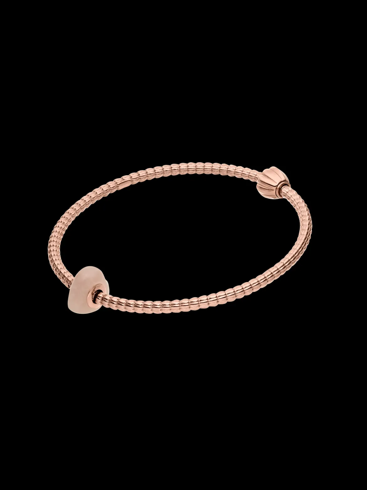 LEI Rosequarz Heart Charm