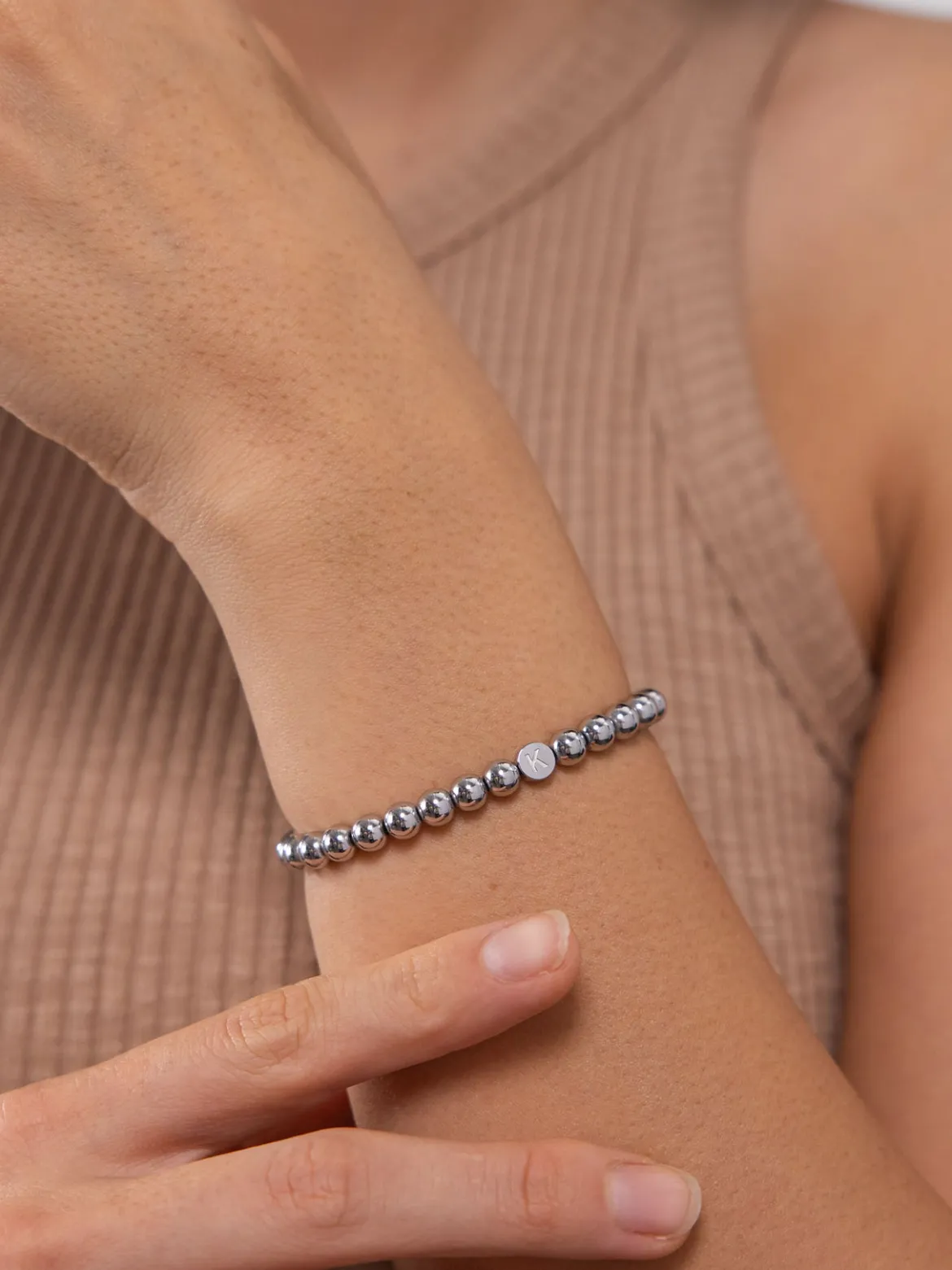 Letter K Armband