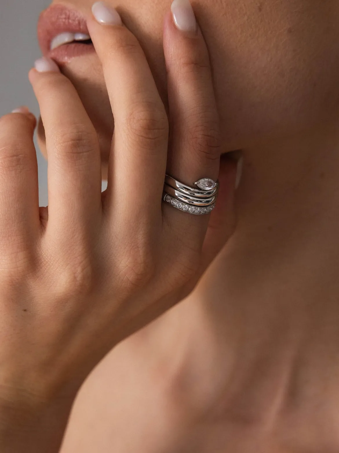 Lumi Trio Ring Set