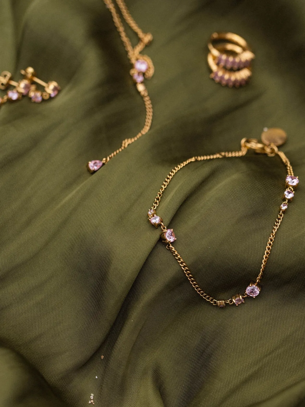 Pink Glamour Armband