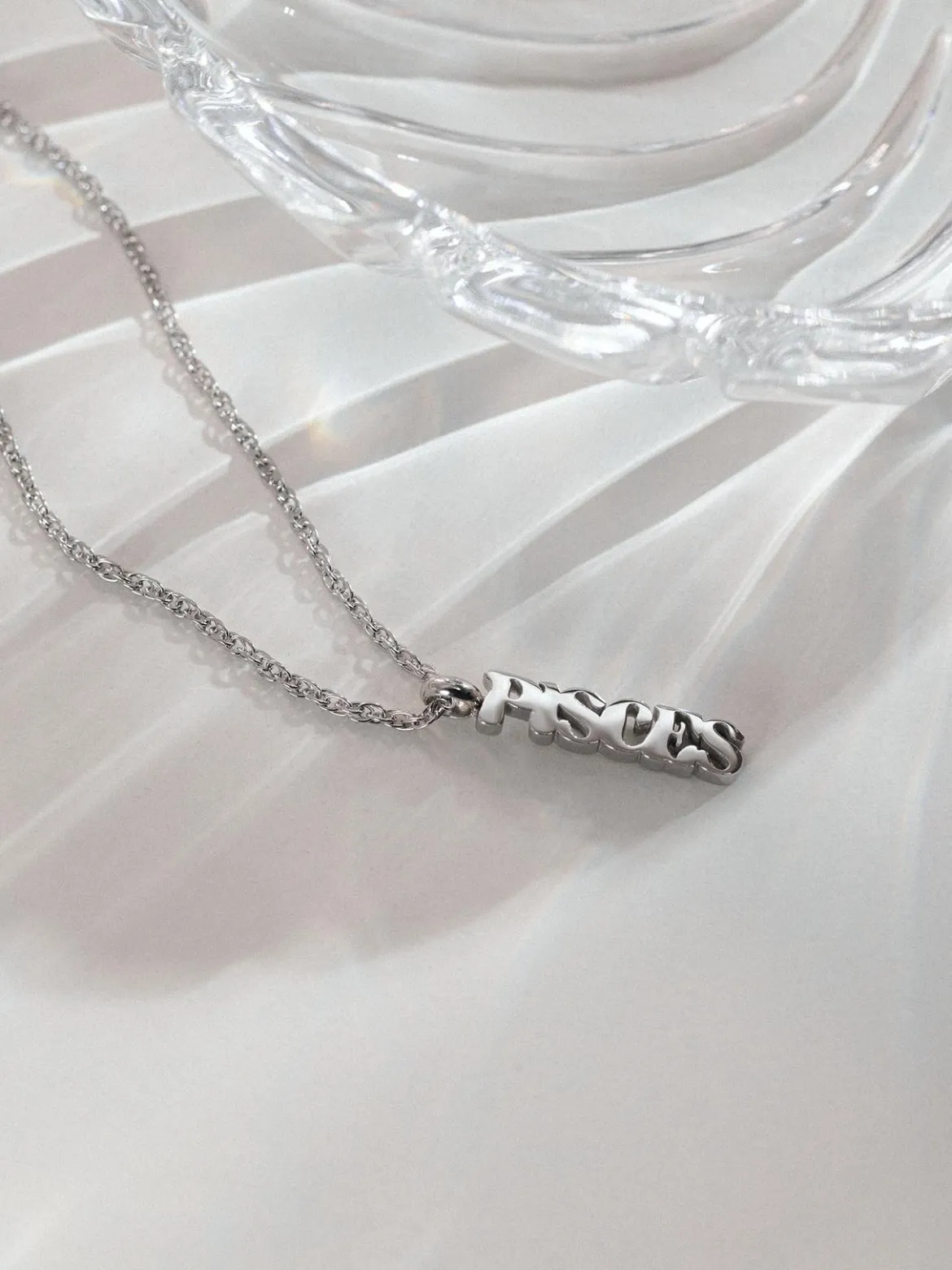 Pisces Letter Charm