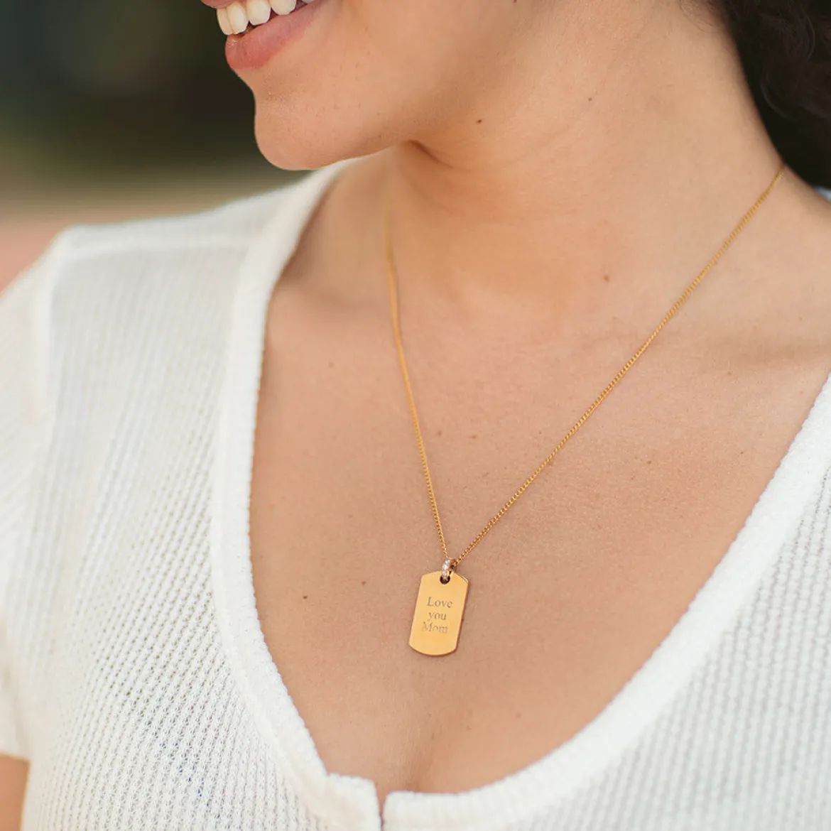 Plate Charm Kette