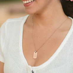 Plate Charm Kette