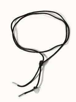 Schwarze Satin Kette