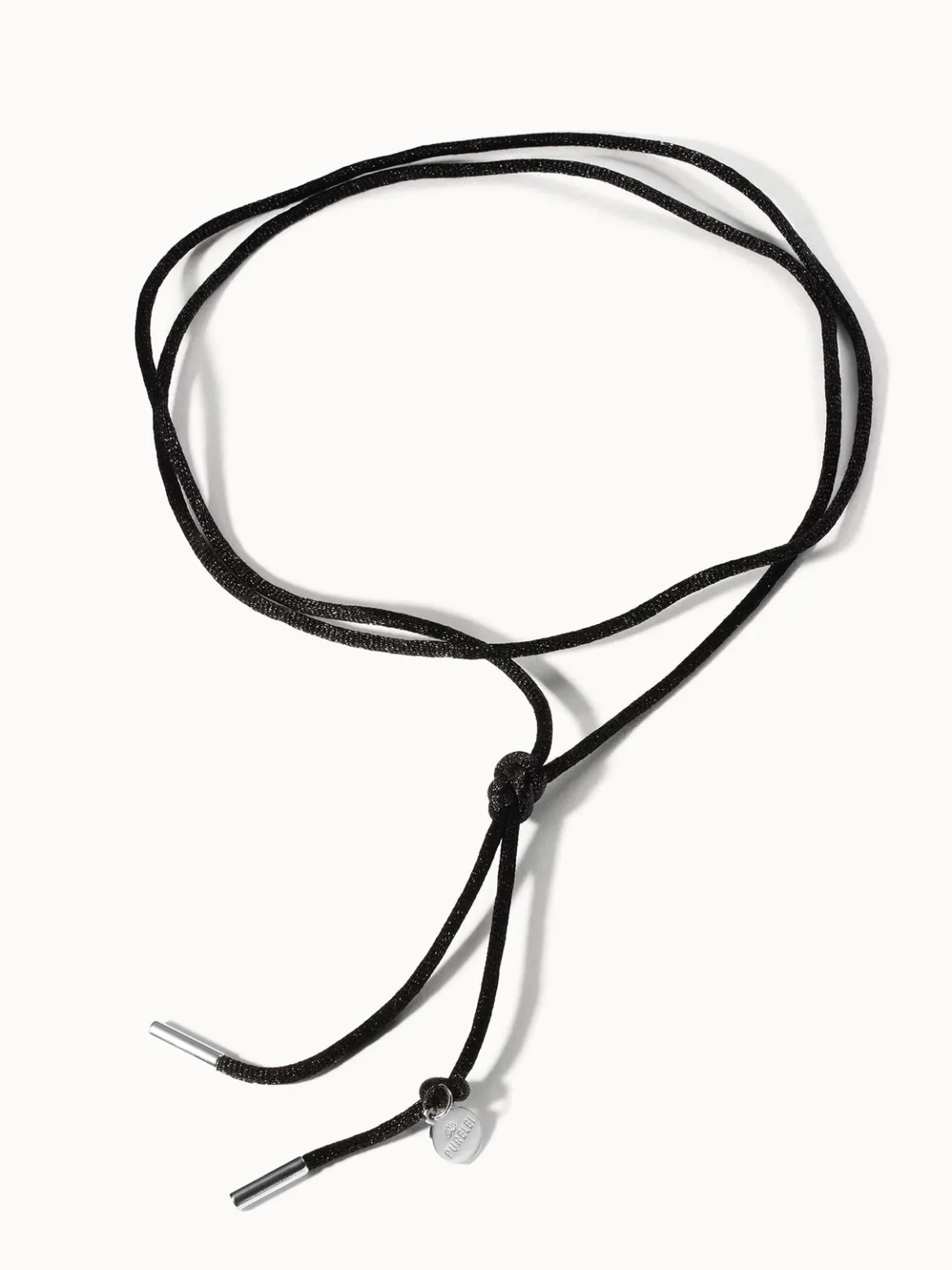 Schwarze Satin Kette