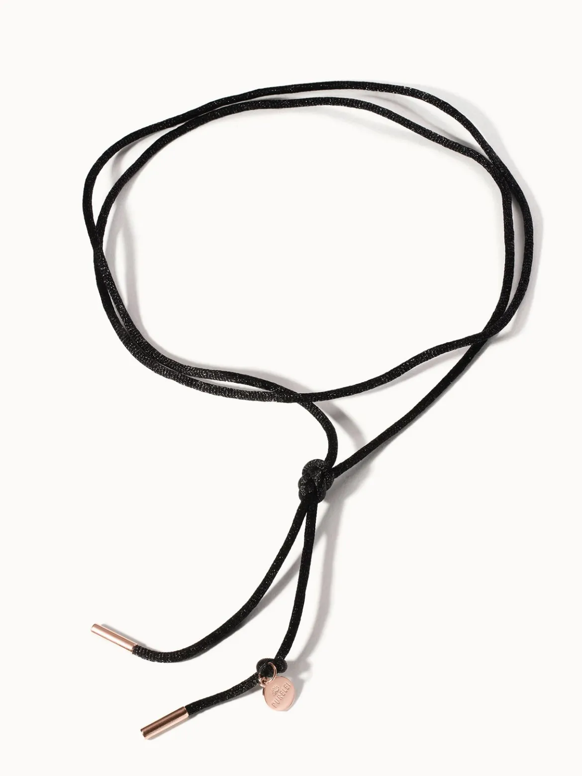 Schwarze Satin Kette