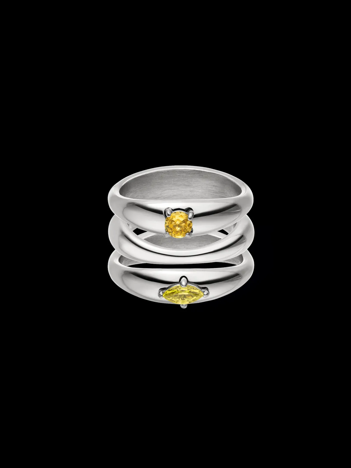 Soft Curve Ring Set