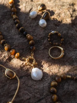 Tiger's Eye Charm Kette