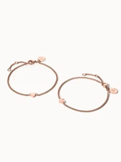 Tiny Heart Armband Set