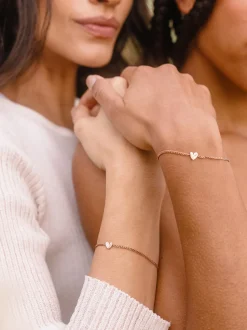 Tiny Heart Armband Set