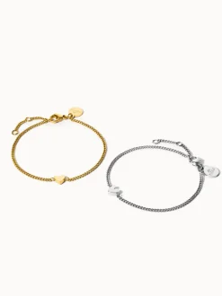 Tiny Heart Armband Set