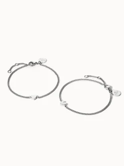 Tiny Heart Armband Set