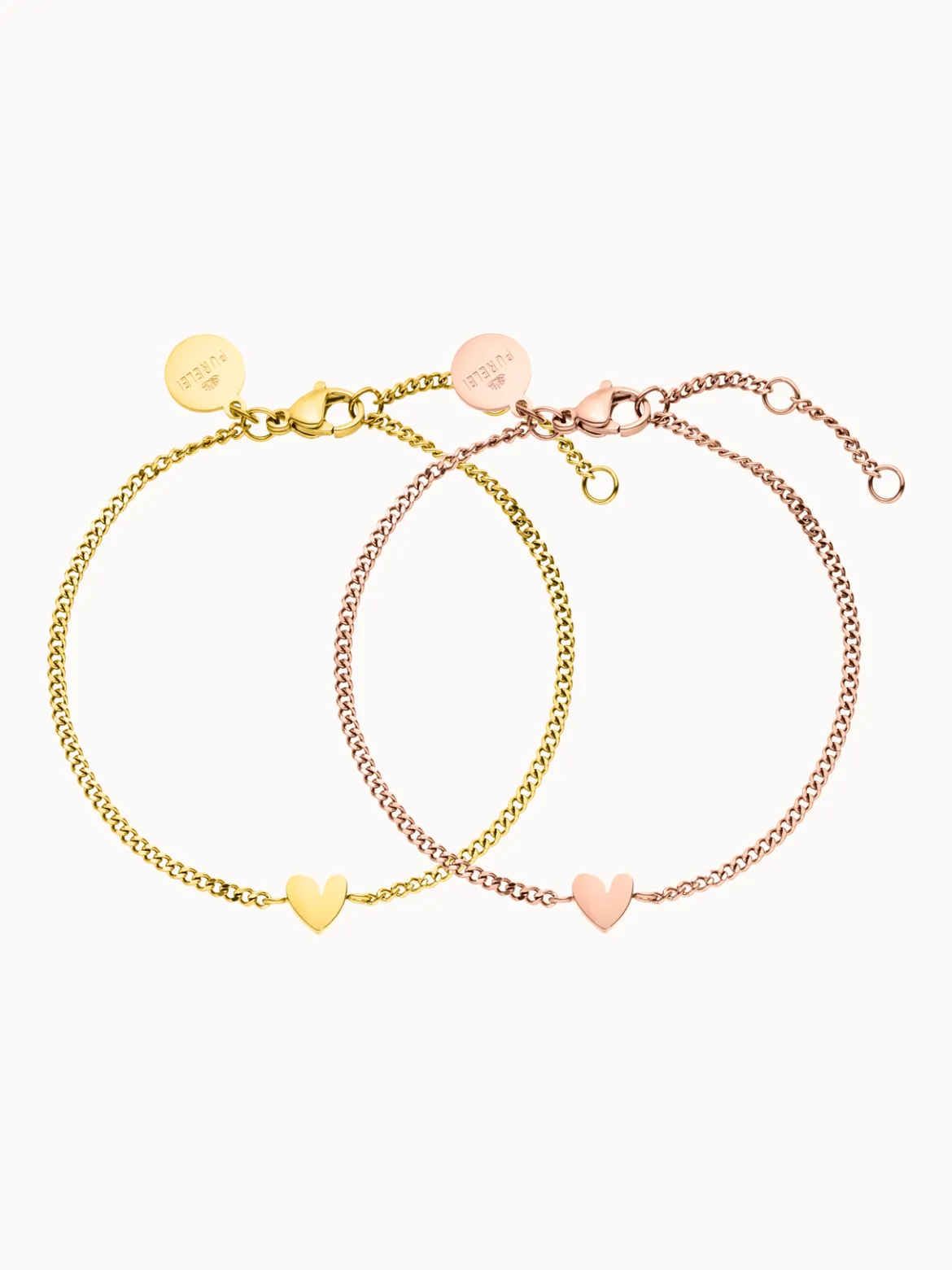 Tiny Heart Armband Set