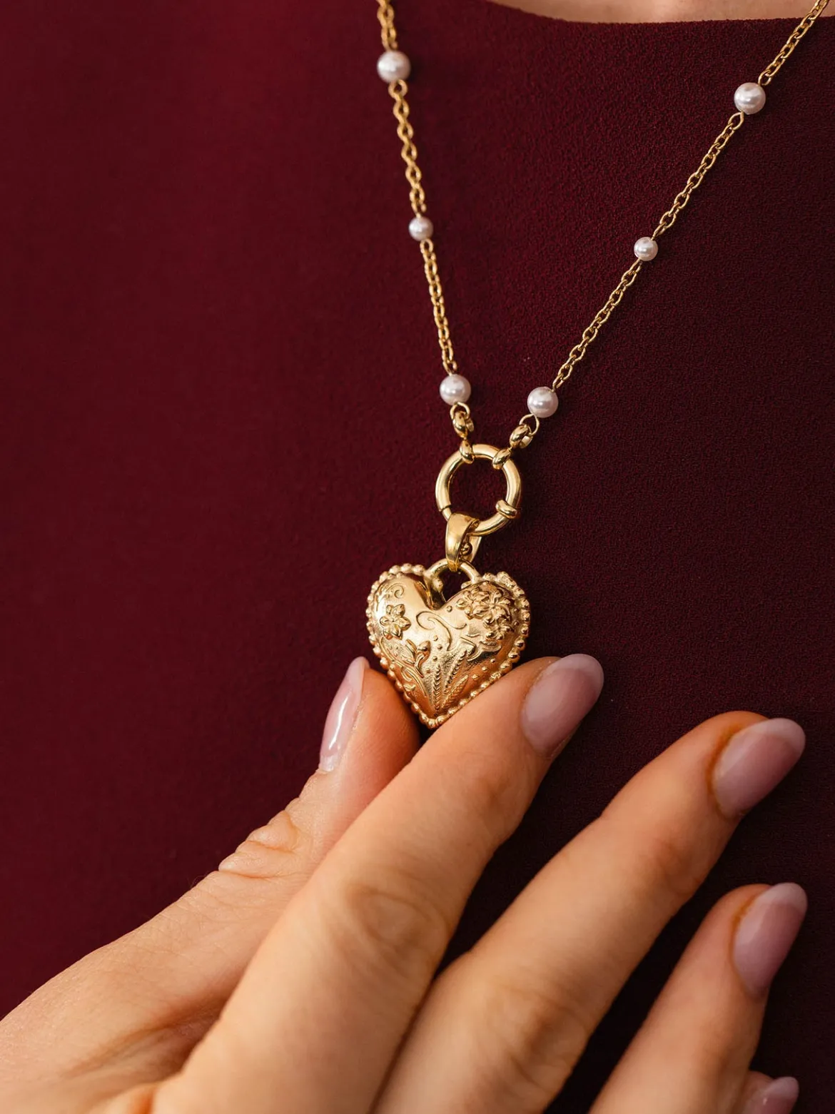 Vintage Love Heart Charm