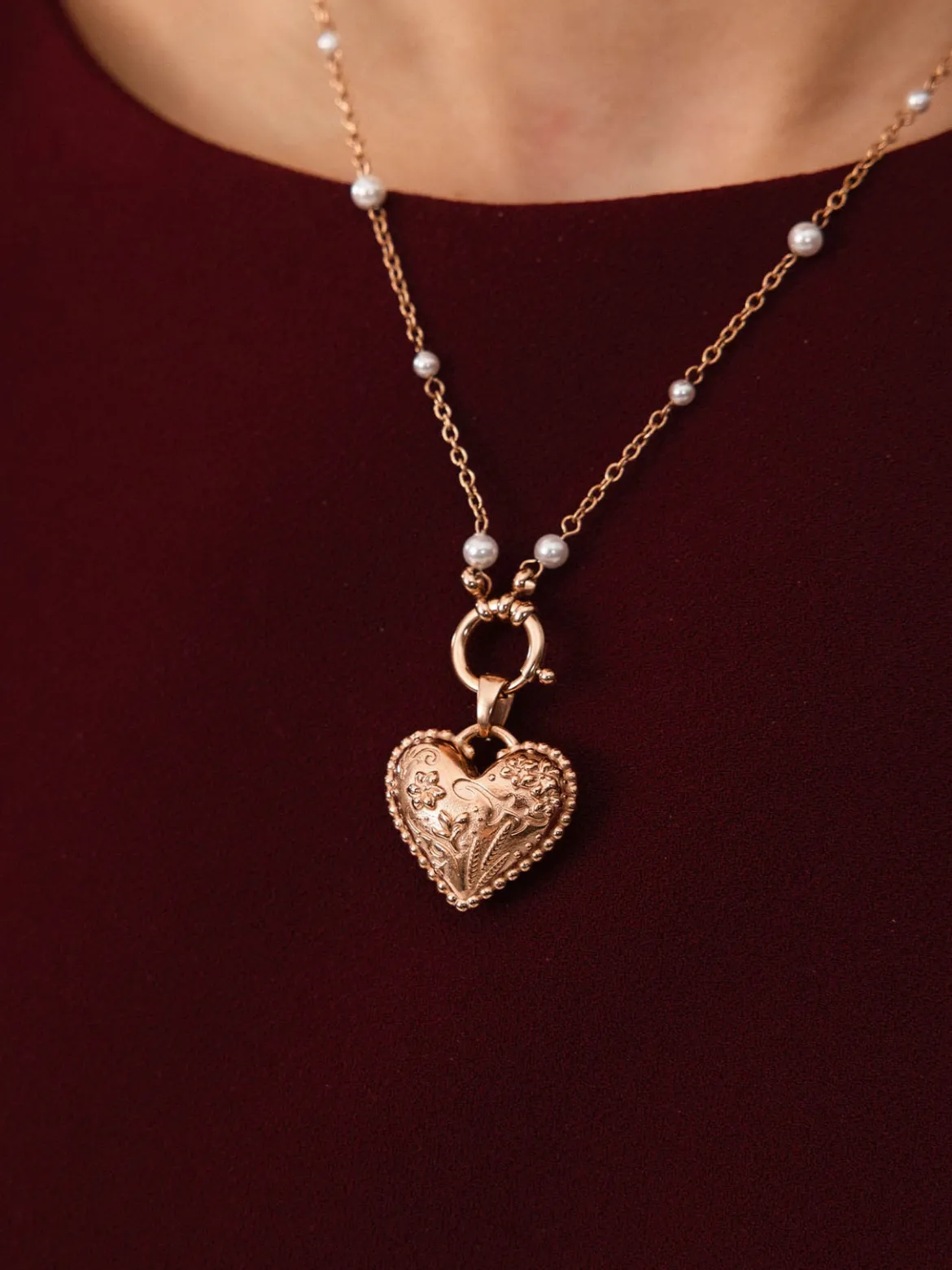 Vintage Love Heart Charm