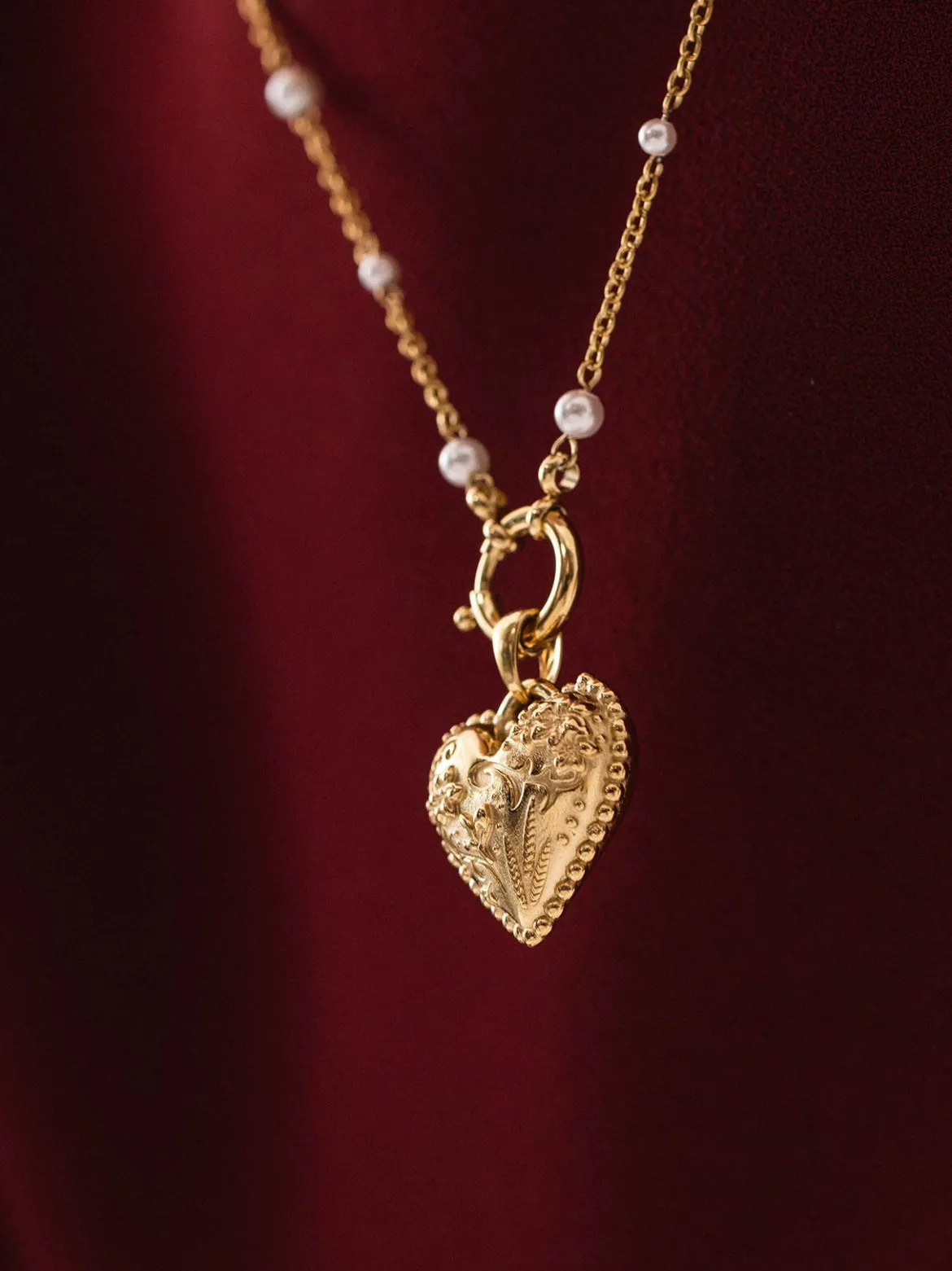 Vintage Love Heart Charm