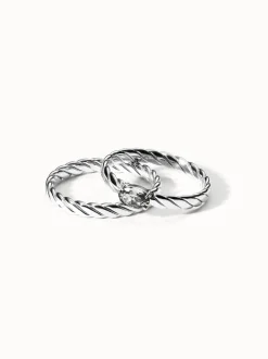 Volcano Ring Set Weiß